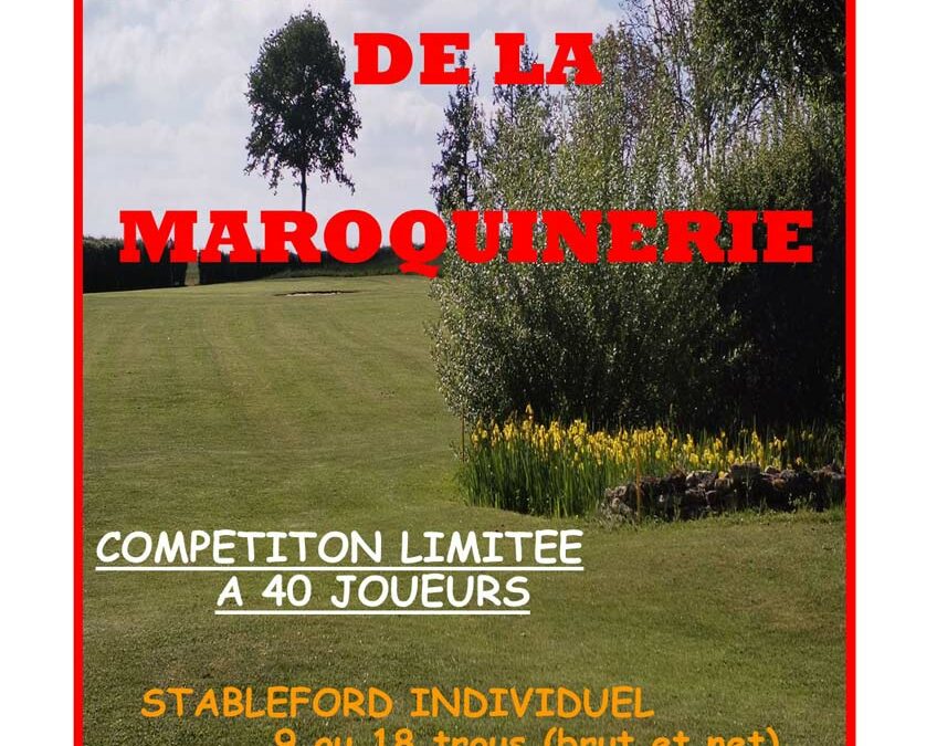 Coupe de la maroquinerie